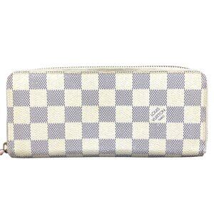 Authentic Louis Vuitton Portefeuille Clemence Wallet Damier Azur jp210-010926